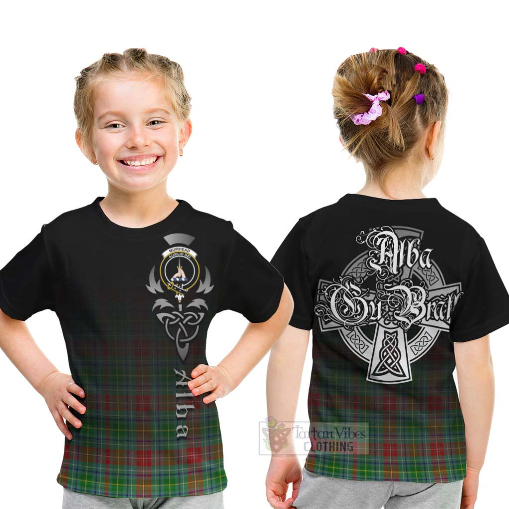 Muirhead Tartan Kid T-Shirt Featuring Alba Gu Brath Family Crest Celtic Inspired - Tartan Vibes Clothing