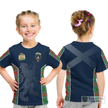 Muirhead Tartan Kid T-Shirt with Family Crest and Lion Rampant Vibes Sport Style - Tartan Vibes Clothing