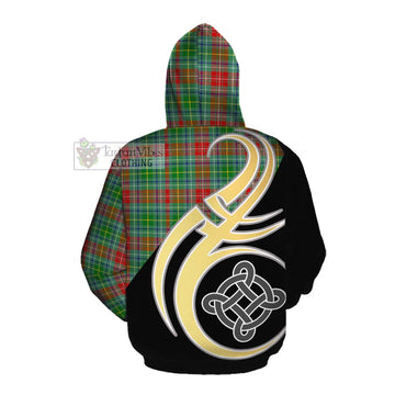 Muirhead Tartan Cotton Hoodie with Family Crest and Celtic Symbol Style Pullover Hoodie - Tartan Vibes Clothing