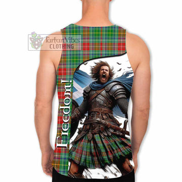 Tartan Vibes Clothing Muirhead Crest Tartan Men's Tank Top Inspired by the Freedom of Scottish Warrior