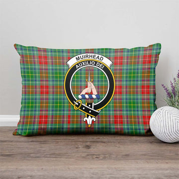 Muirhead Tartan Pillow Cover with Family Crest - Tartan Vibes Clothing