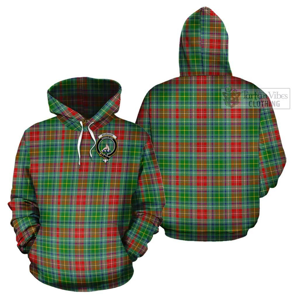 Muirhead Tartan Cotton Hoodie with Family Crest - Tartan Vibes Clothing