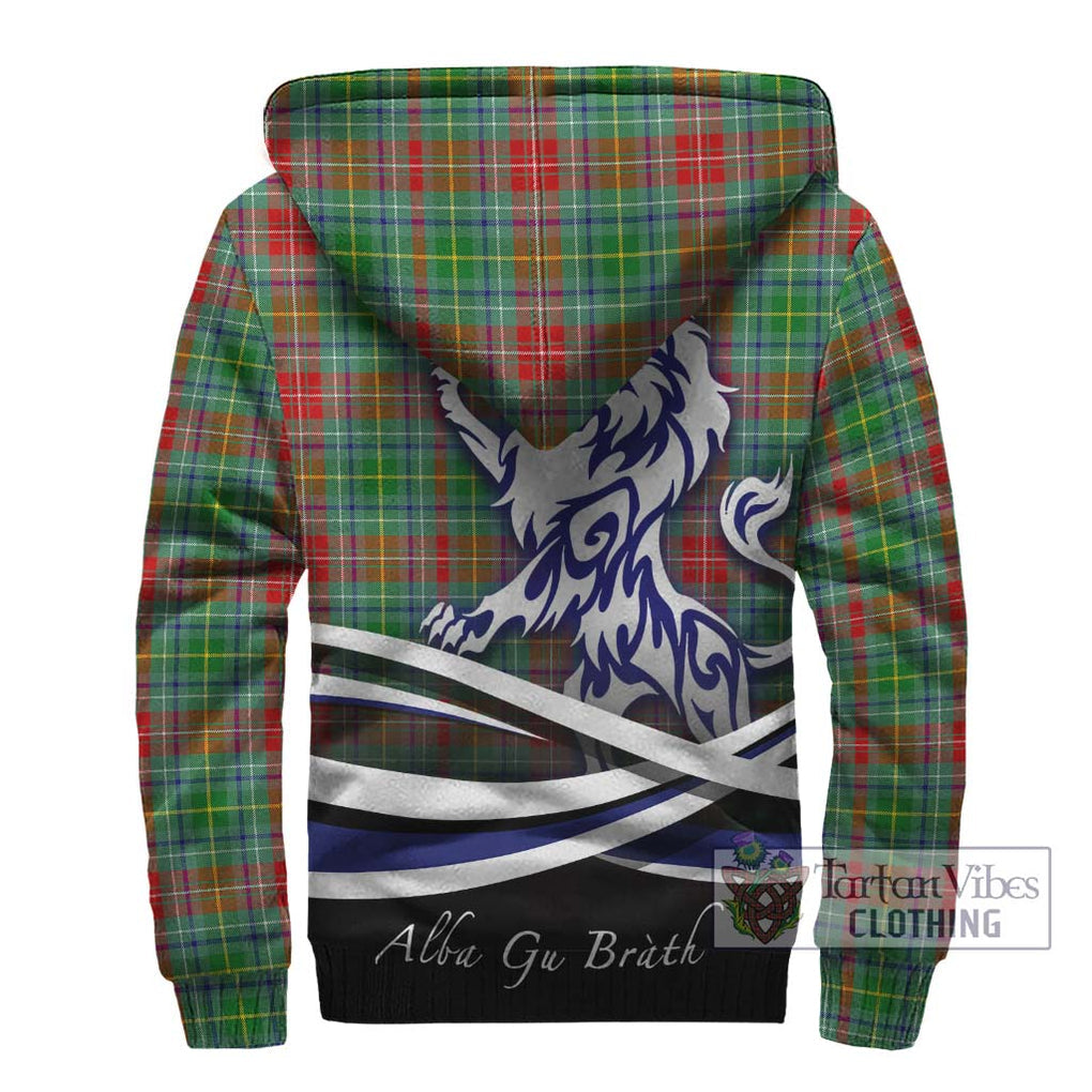 Muirhead Tartan Sherpa Hoodie with Alba Gu Brath Regal Lion Emblem - Tartan Vibes Clothing