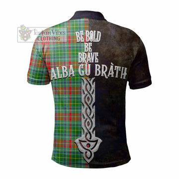 Muirhead Tartan Family Crest Polo Shirt Alba Gu Brath Be Brave Lion Ancient Style