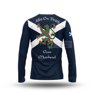 Muirhead Tartan Lion Rampant Long Sleeve T-Shirt Proudly Display Your Heritage with Alba Gu Brath and Clan Name - Tartan Vibes Clothing