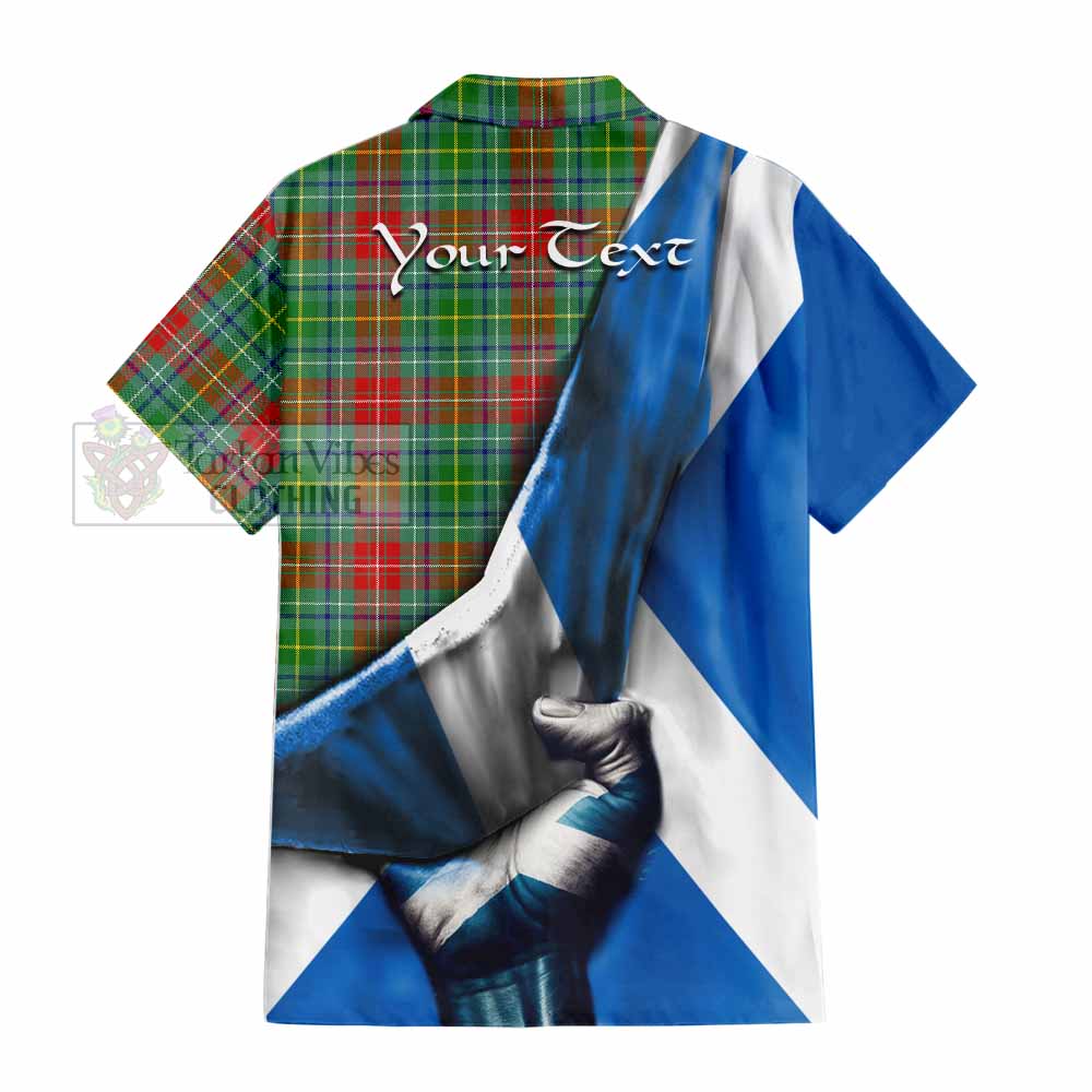 Muirhead Tartan Hawaiian Shirt with Family Crest Scotland Patriotic Style - Tartan Vibes Clothing