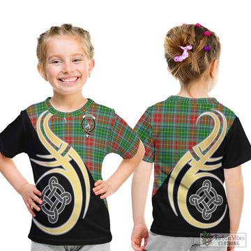 Muirhead Tartan Kid T-Shirt with Family Crest and Celtic Symbol Style - Tartan Vibes Clothing
