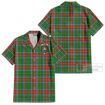 Muirhead Tartan Cotton Hawaiian Shirt with Family Crest - Tartan Vibes Clothing