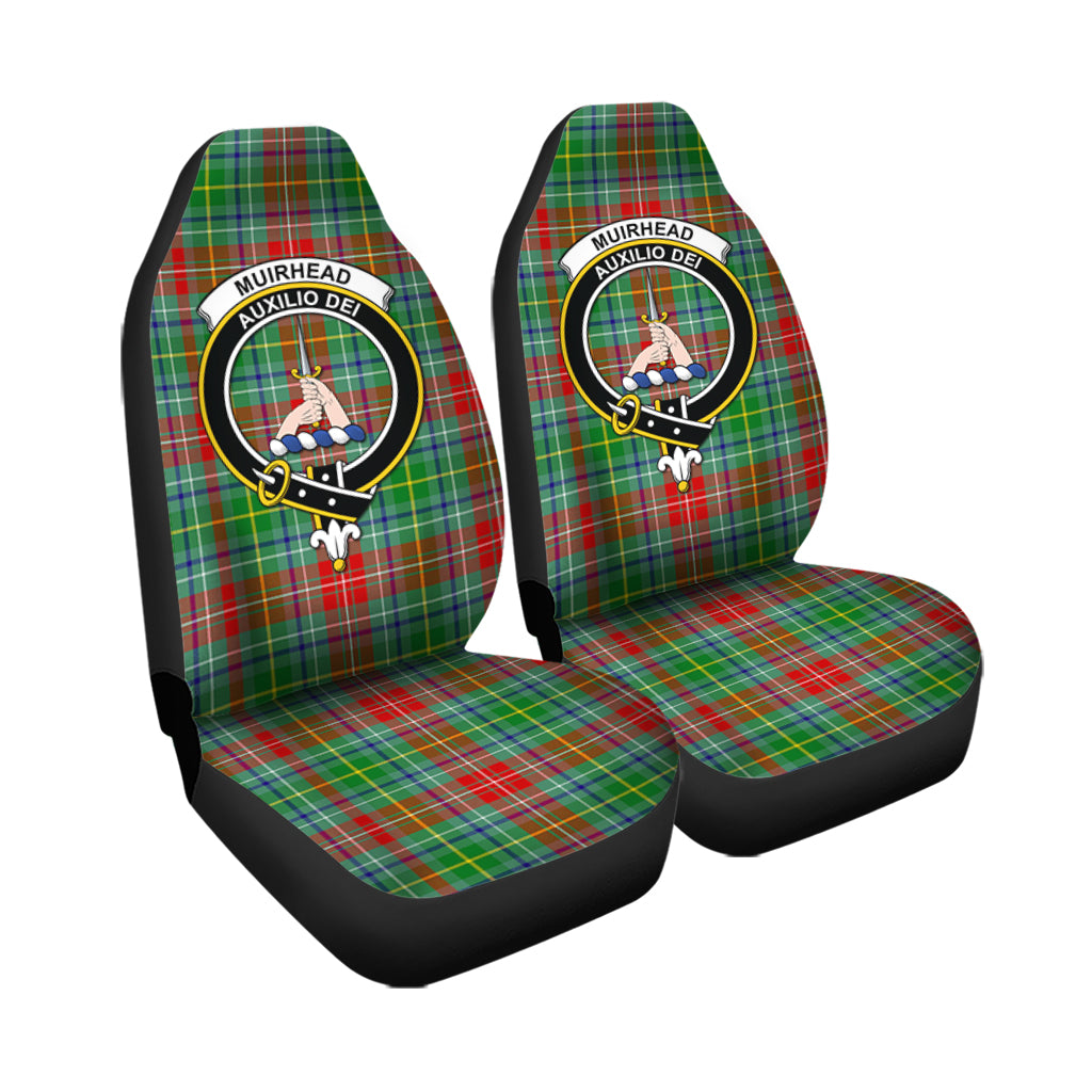 Muirhead Tartan Car Seat Cover with Family Crest - Tartan Vibes Clothing