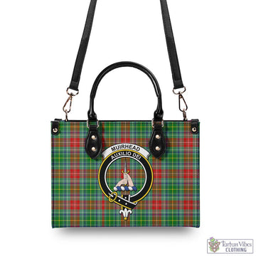 Muirhead Tartan Luxury Leather Handbags with Family Crest - Tartan Vibes Clothing