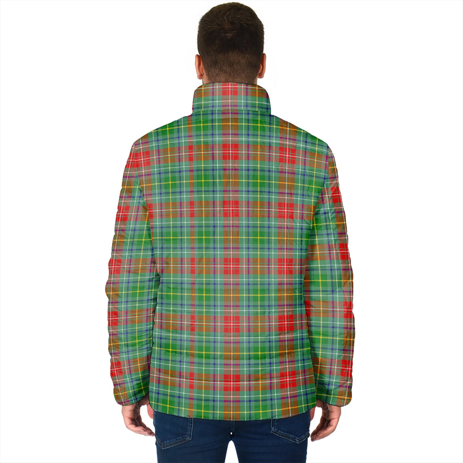 Muirhead Tartan Padded Jacket with Family Crest - Tartan Vibes Clothing