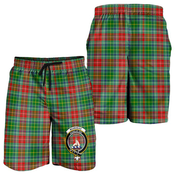 Muirhead Tartan Mens Shorts with Family Crest - Tartan Vibes Clothing