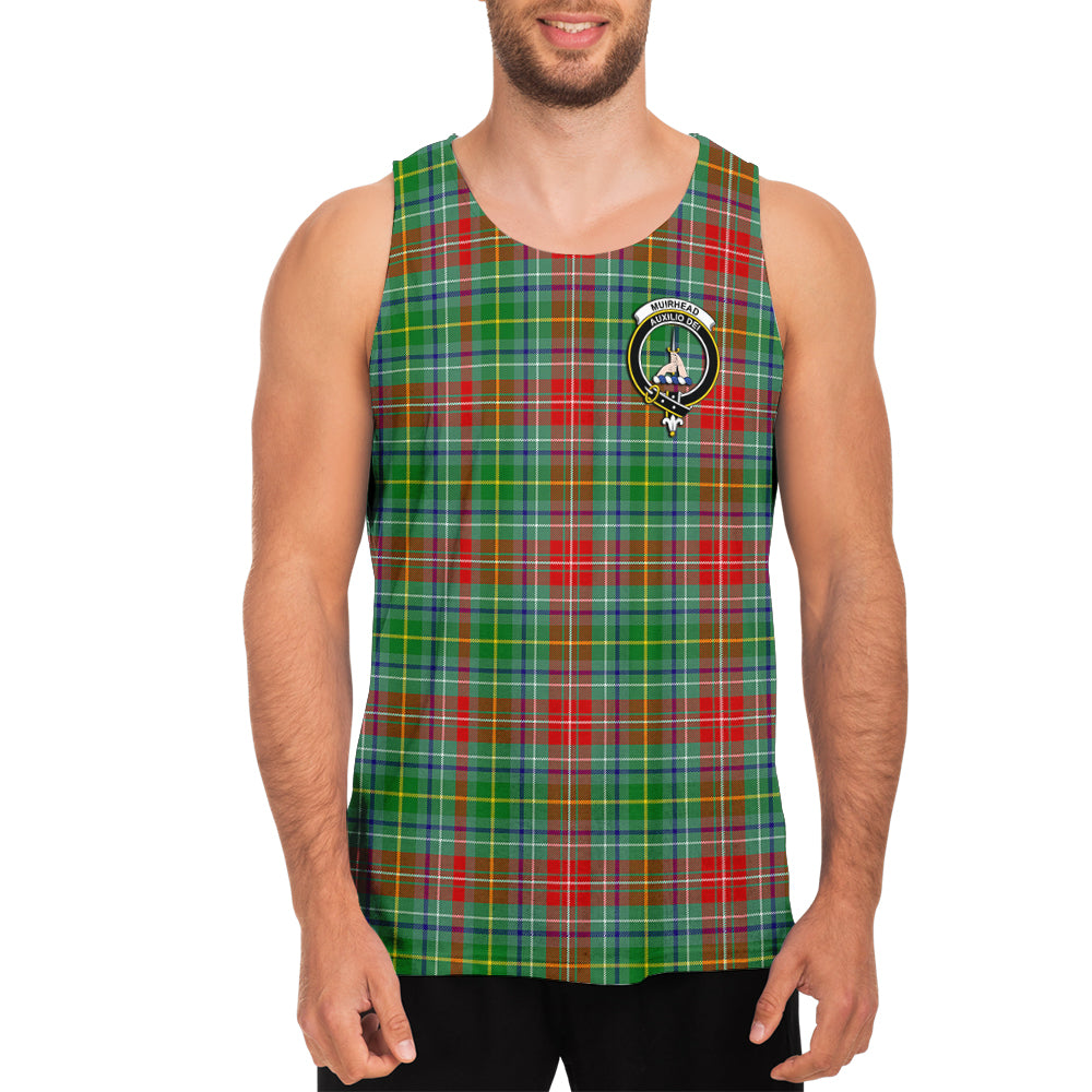 Muirhead Tartan Mens Tank Top with Family Crest - Tartan Vibes Clothing