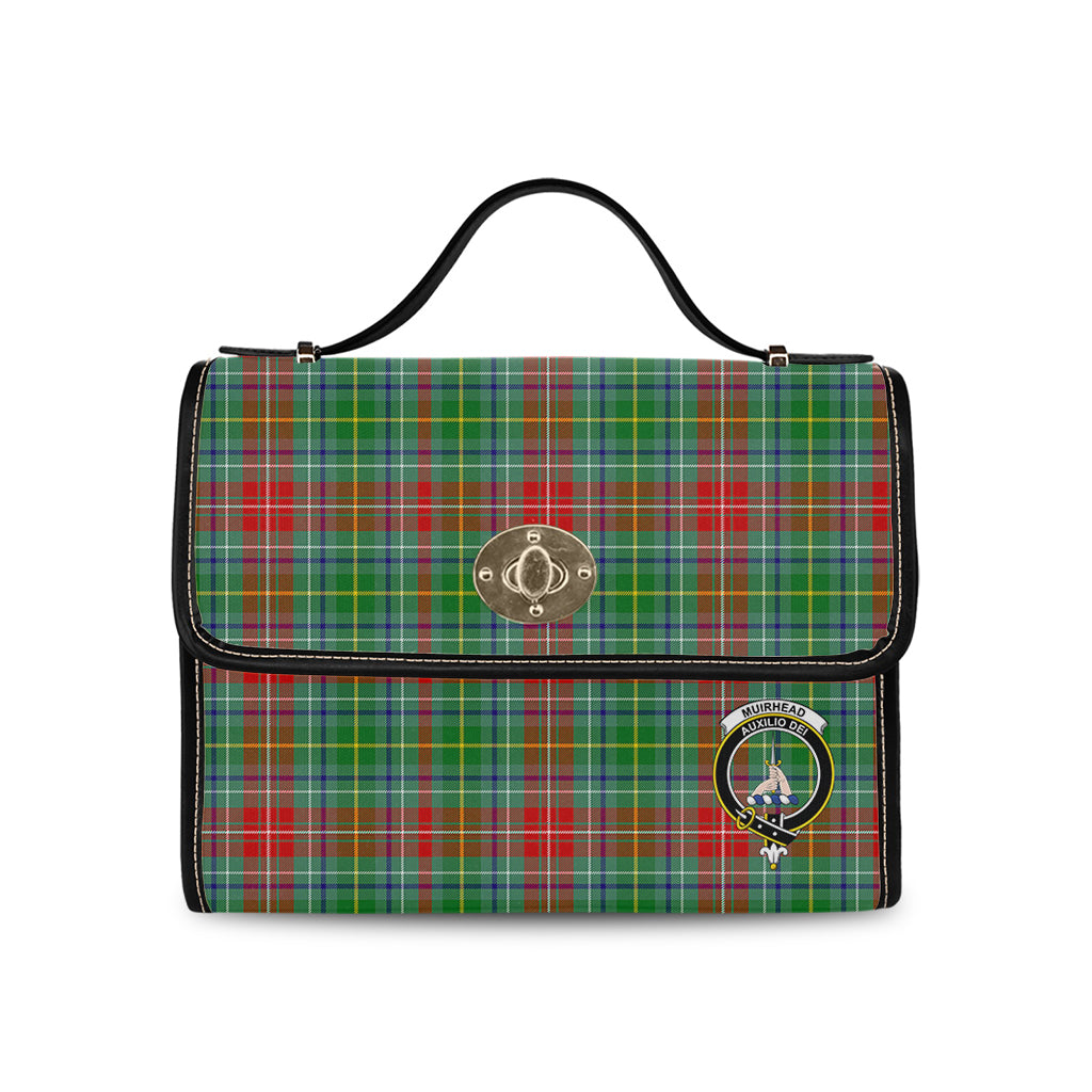 muirhead-tartan-leather-strap-waterproof-canvas-bag-with-family-crest