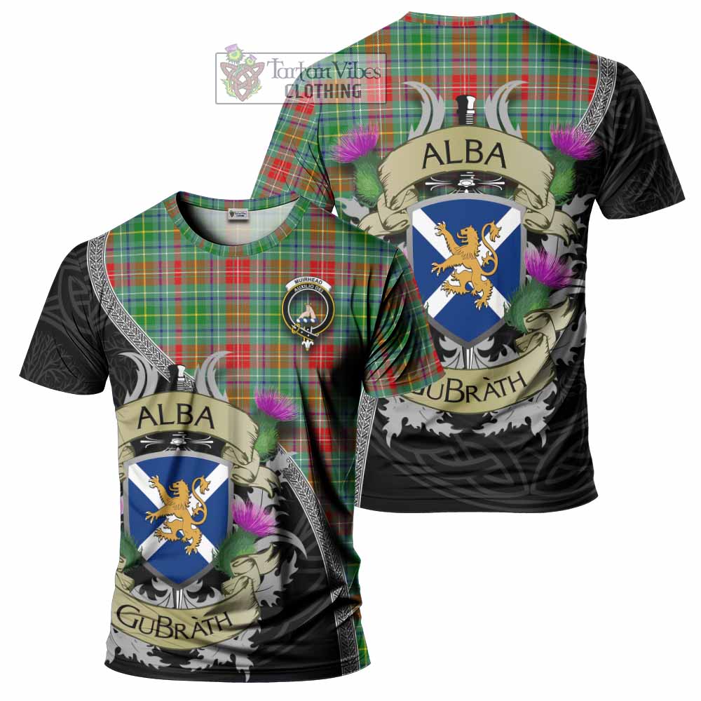 Muirhead Tartan Family Crest T-Shirt Lion Rampant Royal Thistle Shield Celtic Inspired - Tartan Vibes Clothing