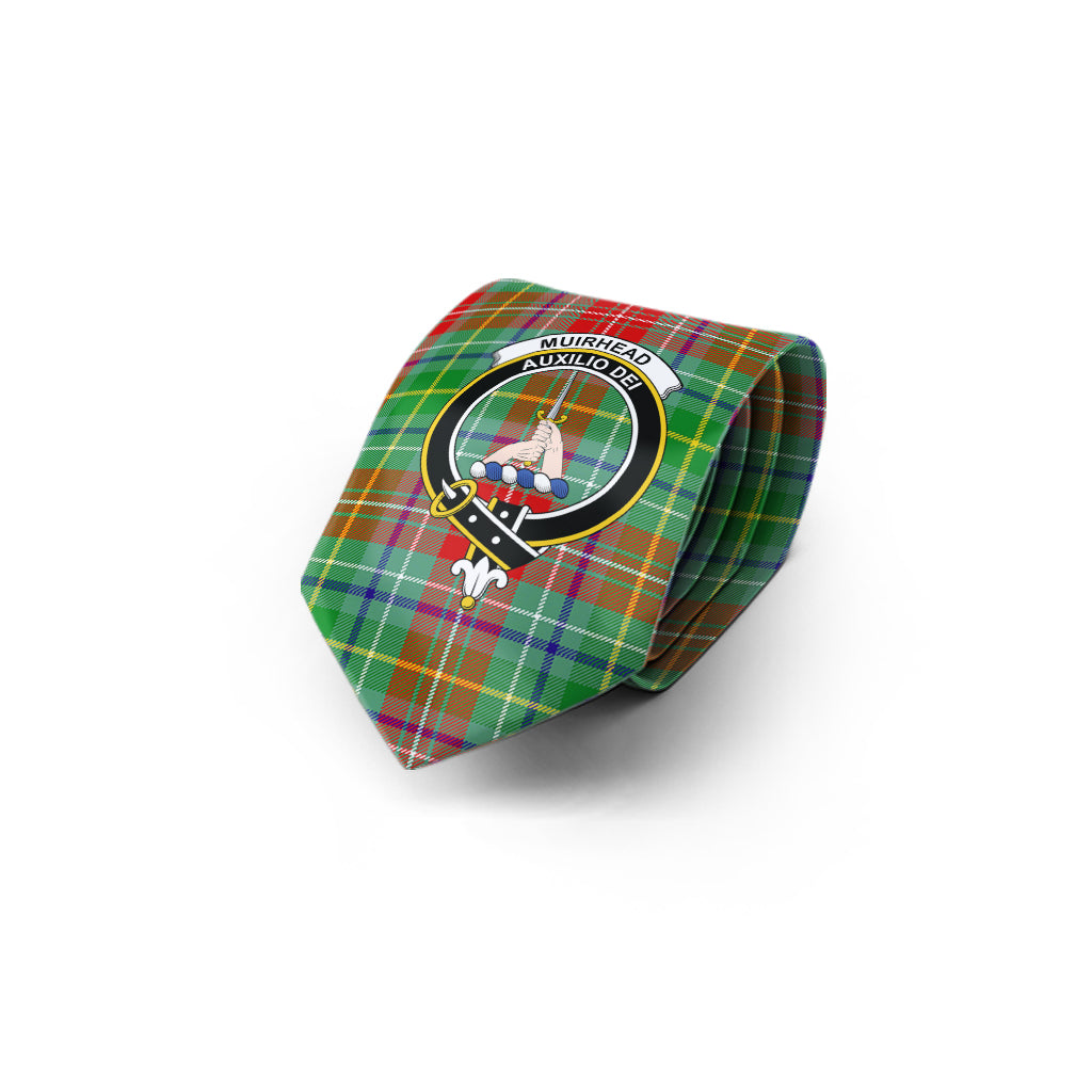 Muirhead Tartan Classic Necktie with Family Crest - Tartan Vibes Clothing