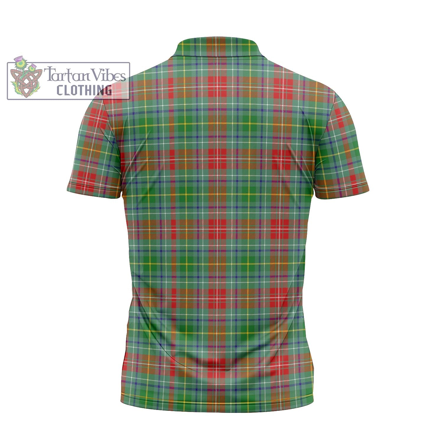 Muirhead Tartan Zipper Polo Shirt with Family Crest - Tartan Vibes Clothing