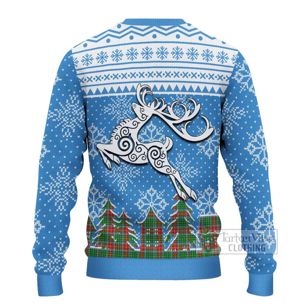 Muirhead Clan Christmas Ugly Sweater Celtic Reindeer Style - Tartan Vibes Clothing
