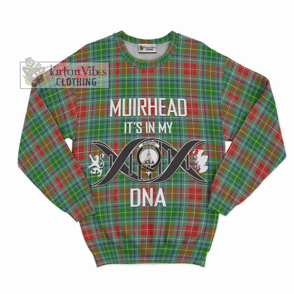 Muirhead Tartan Sweatshirt with Family Crest DNA In Me Style - Tartan Vibes Clothing