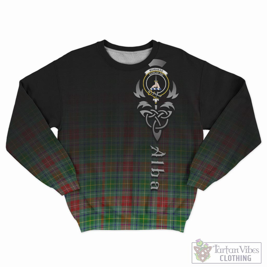 Muirhead Tartan Sweatshirt Featuring Alba Gu Brath Family Crest Celtic Inspired - Tartan Vibes Clothing