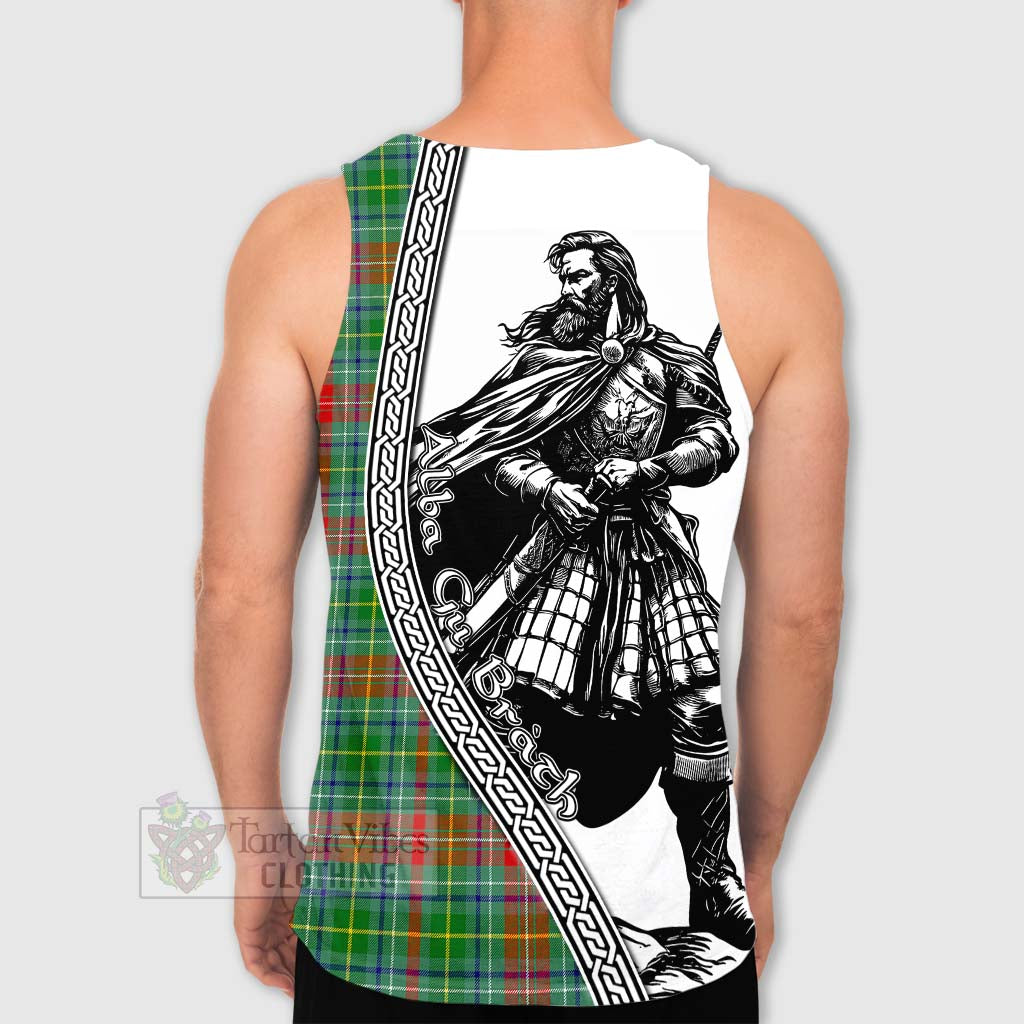 Muirhead Tartan Clan Crest Men's Tank Top with Highlander Warrior Celtic Style - Tartan Vibes Clothing