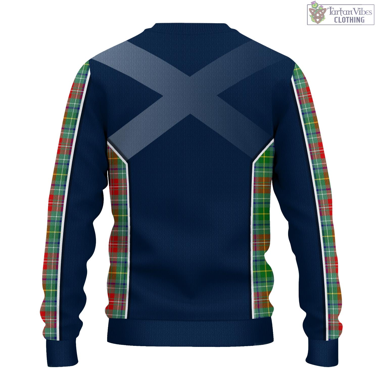 Muirhead Tartan Knitted Sweatshirt with Family Crest and Scottish Thistle Vibes Sport Style - Tartan Vibes Clothing