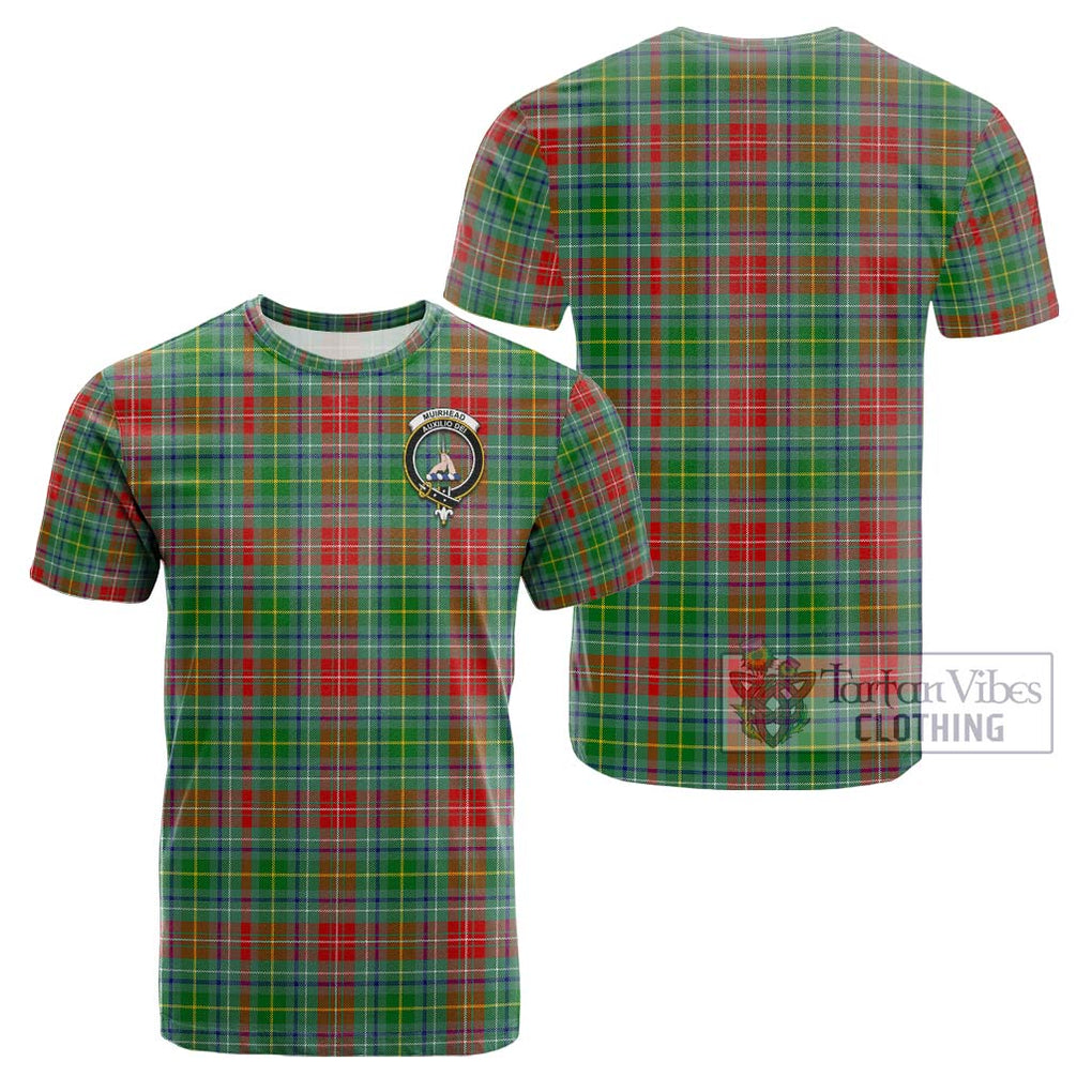 Muirhead Tartan Cotton T-Shirt with Family Crest - Tartan Vibes Clothing