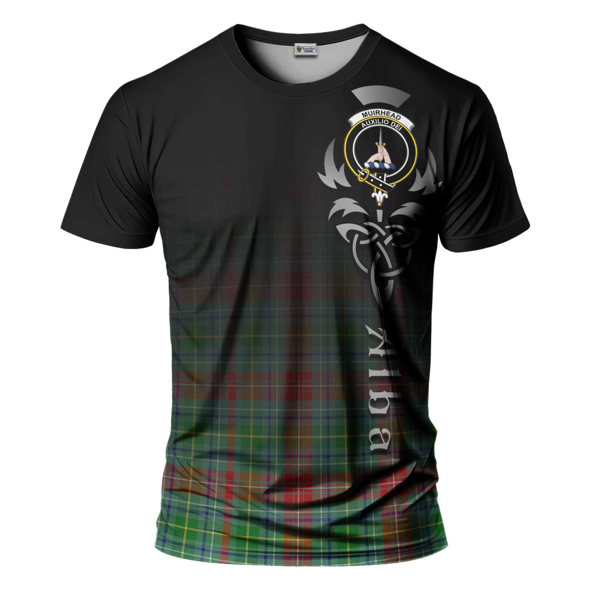 Muirhead Tartan T-Shirt Featuring Alba Gu Brath Family Crest Celtic Inspired - Tartan Vibes Clothing