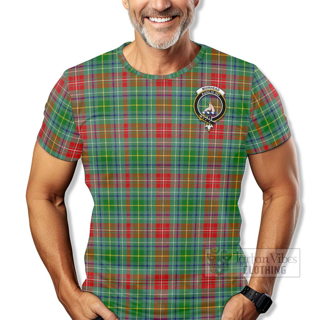 Muirhead Tartan T-Shirt with Family Crest Celtic Skull Style - Tartan Vibes Clothing