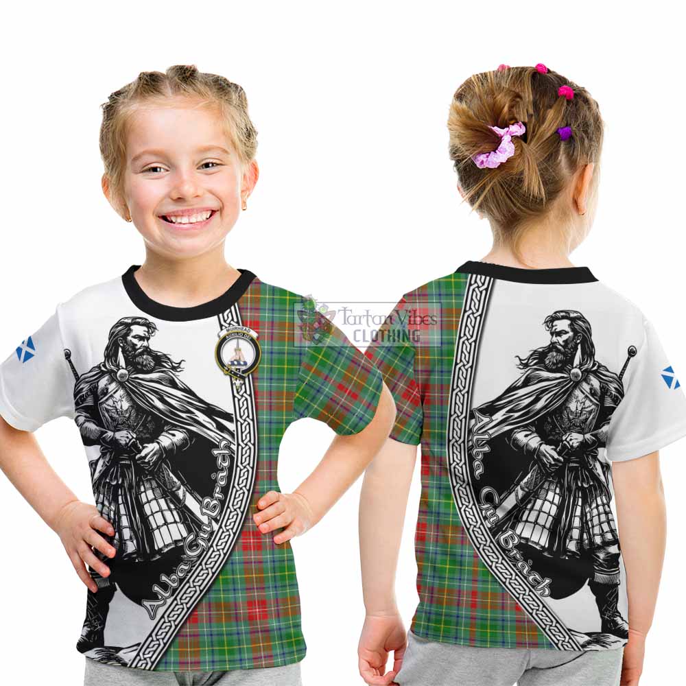 Muirhead Tartan Clan Crest Kid T-Shirt with Highlander Warrior Celtic Style - Tartan Vibes Clothing