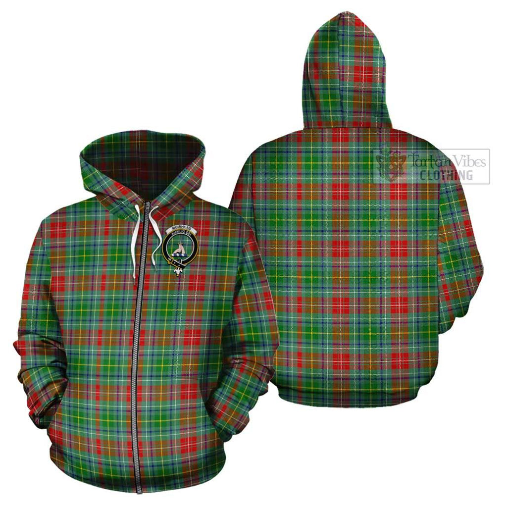 Muirhead Tartan Cotton Hoodie with Family Crest - Tartan Vibes Clothing