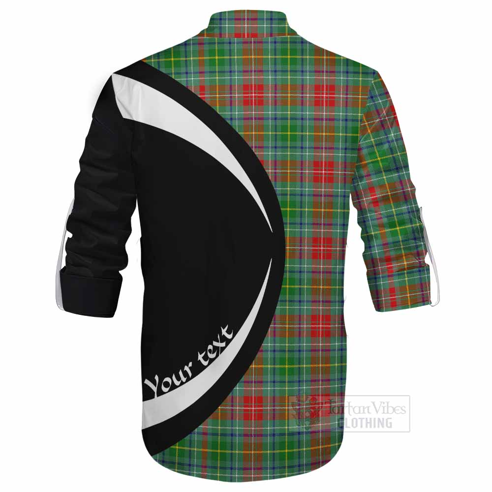 Muirhead Tartan Ghillie Kilt Shirt with Family Crest Circle Style - Tartan Vibes Clothing