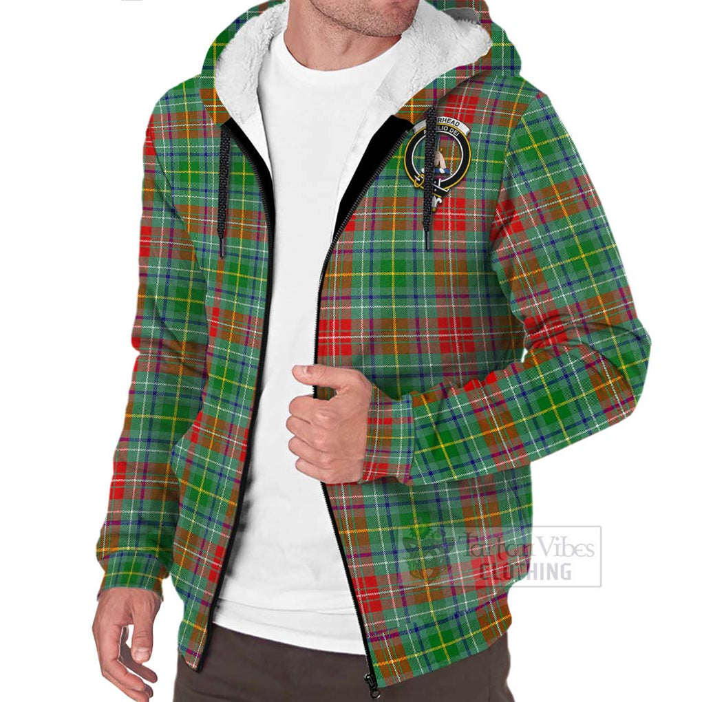 Muirhead Tartan Sherpa Hoodie with Family Crest Celtic Skull Style Unisex - Tartan Vibes Clothing