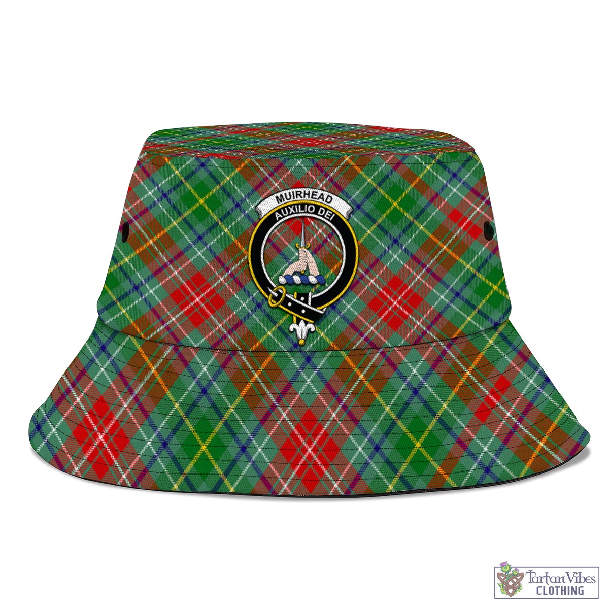 Muirhead Tartan Bucket Hat with Family Crest - Tartan Vibes Clothing