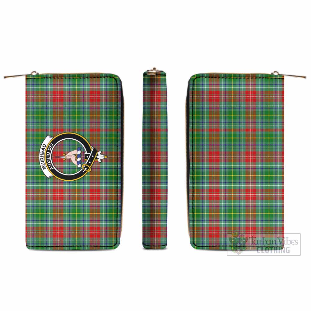Muirhead Tartan Women's Leather Wallet with Family Crest - Tartan Vibes Clothing