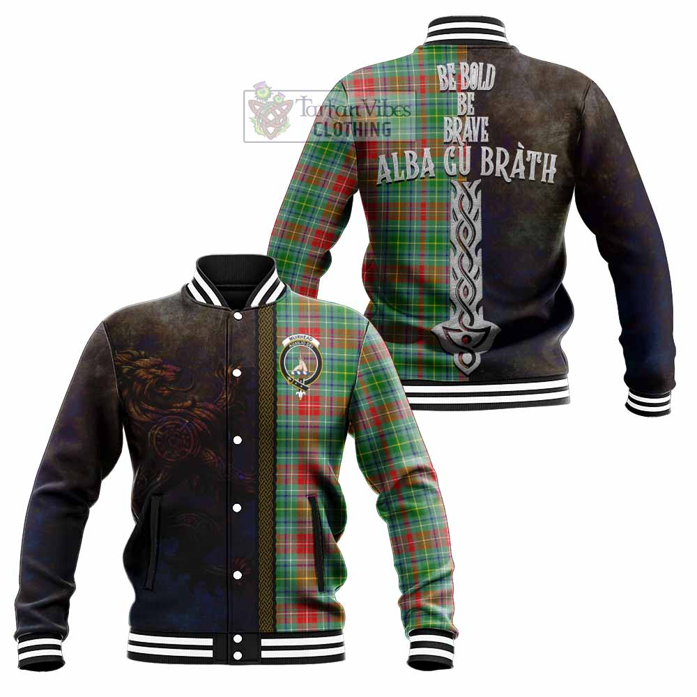 Muirhead Tartan Family Crest Baseball Jacket Alba Gu Brath Be Brave Lion Ancient Style - Tartan Vibes Clothing