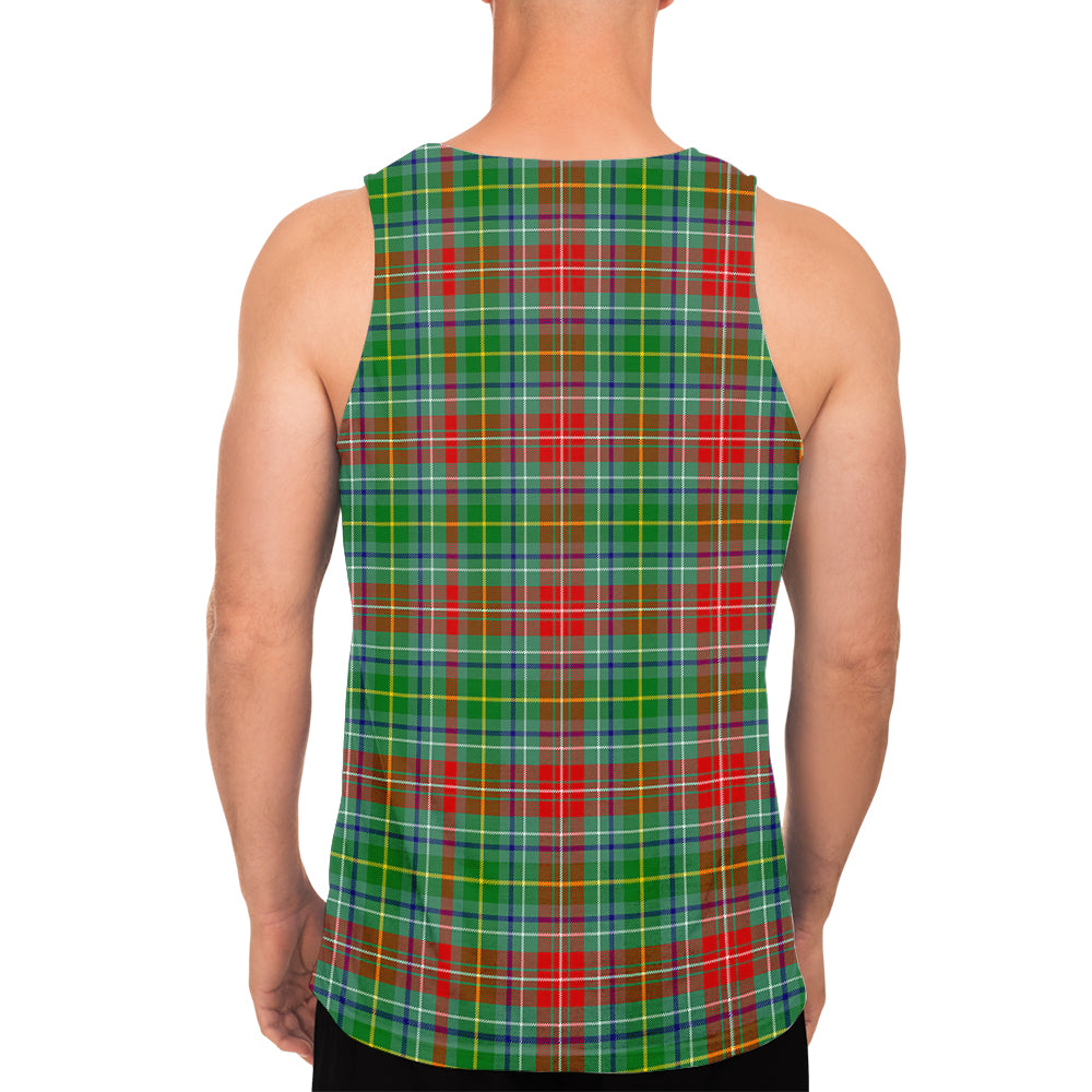 Muirhead Tartan Mens Tank Top with Family Crest - Tartan Vibes Clothing