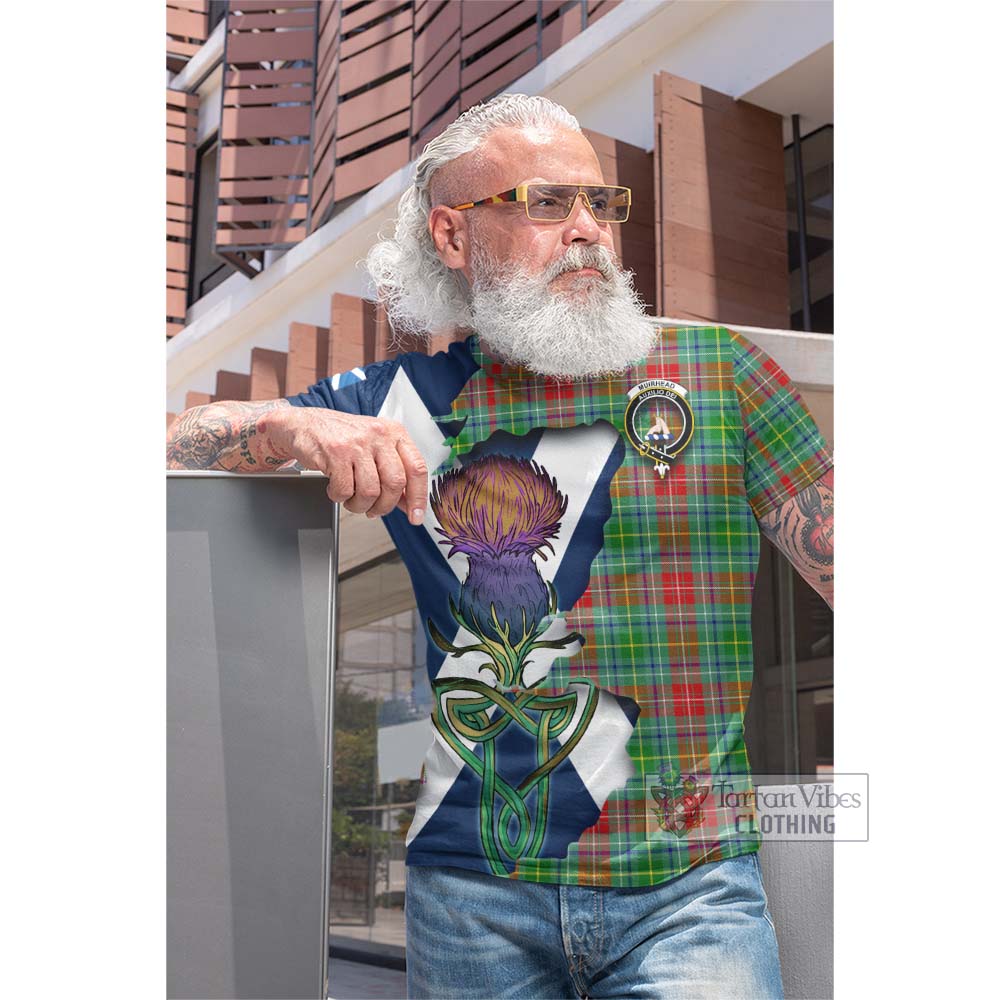 Muirhead Tartan Family Crest Cotton T-shirt Scottish Thistle Celtic Inspired - Tartan Vibes Clothing