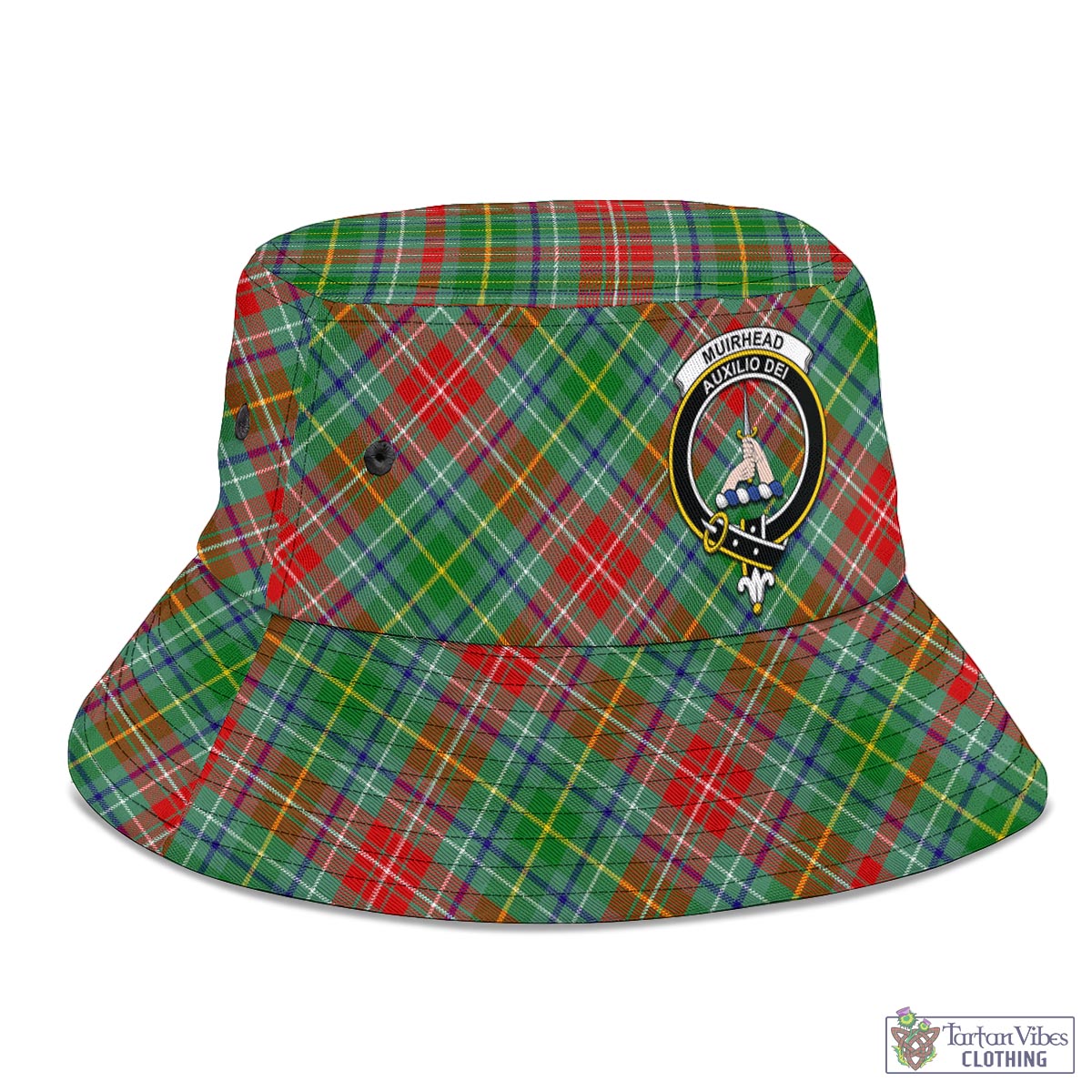 Muirhead Tartan Bucket Hat with Family Crest - Tartan Vibes Clothing