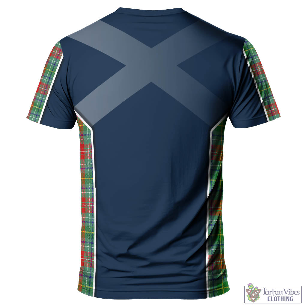 Tartan Vibes Clothing Muirhead Tartan T-Shirt with Family Crest and Lion Rampant Vibes Sport Style