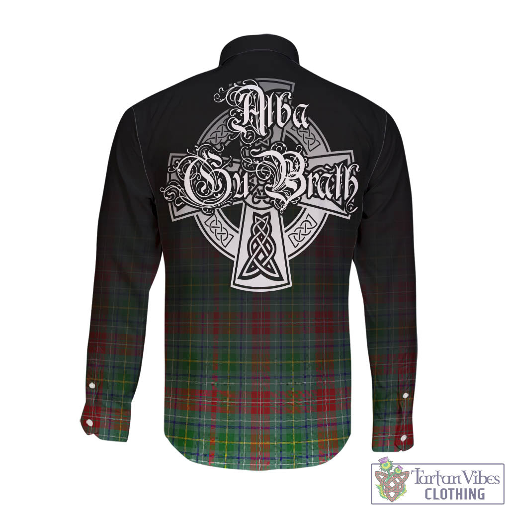 Muirhead Tartan Long Sleeve Button Up Featuring Alba Gu Brath Family Crest Celtic Inspired - Tartan Vibes Clothing