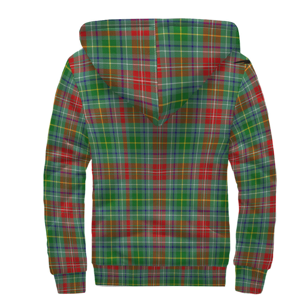 Muirhead Tartan Sherpa Hoodie with Family Crest - Tartan Vibes Clothing