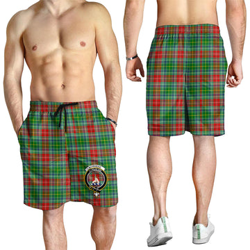 Muirhead Tartan Mens Shorts with Family Crest - Tartan Vibes Clothing
