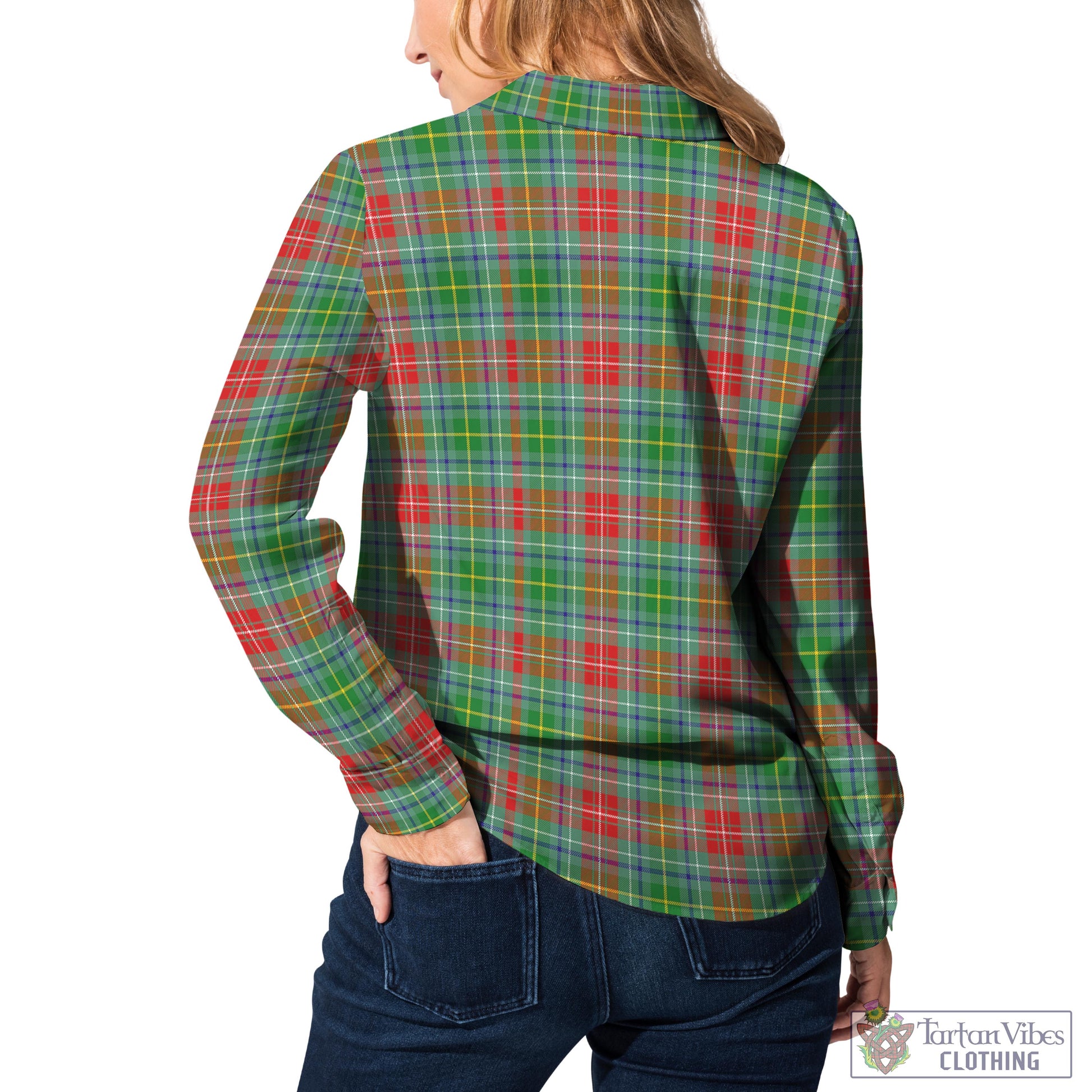 Muirhead Tartan Women's Casual Shirt with Family Crest - Tartan Vibes Clothing
