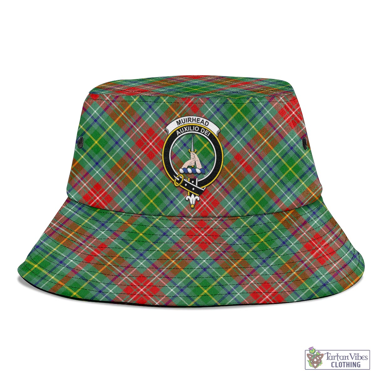 Muirhead Tartan Bucket Hat with Family Crest - Tartan Vibes Clothing