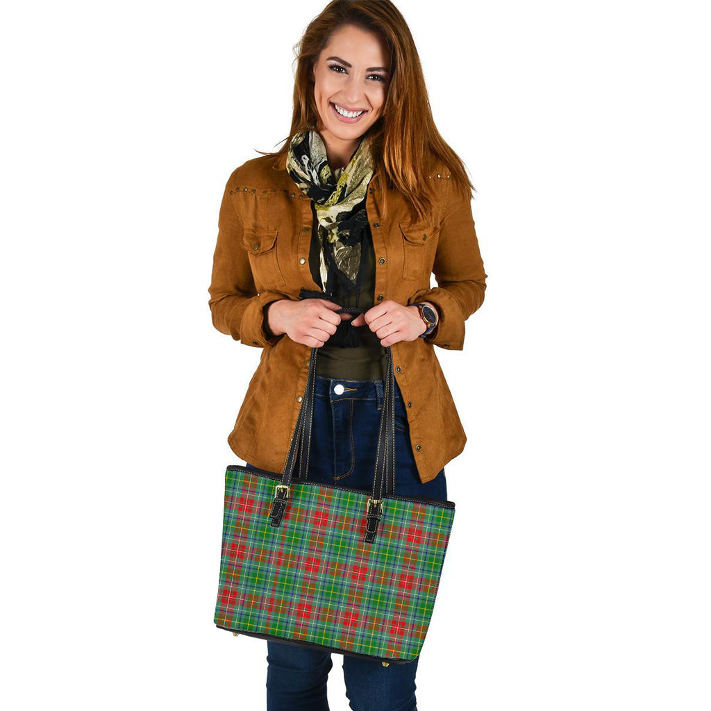 Muirhead Tartan Leather Tote Bag - Tartan Vibes Clothing