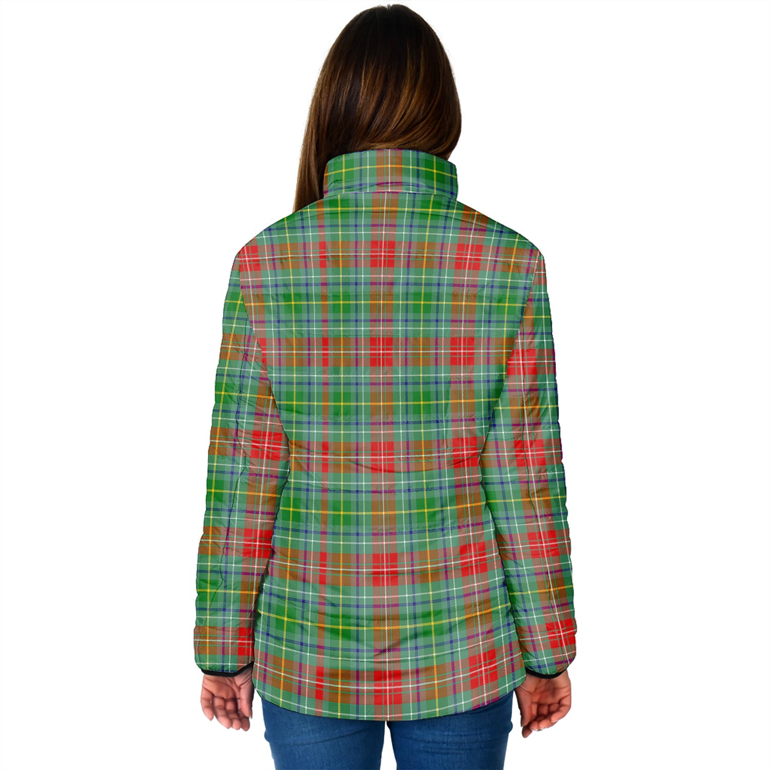 Muirhead Tartan Padded Jacket with Family Crest - Tartan Vibes Clothing