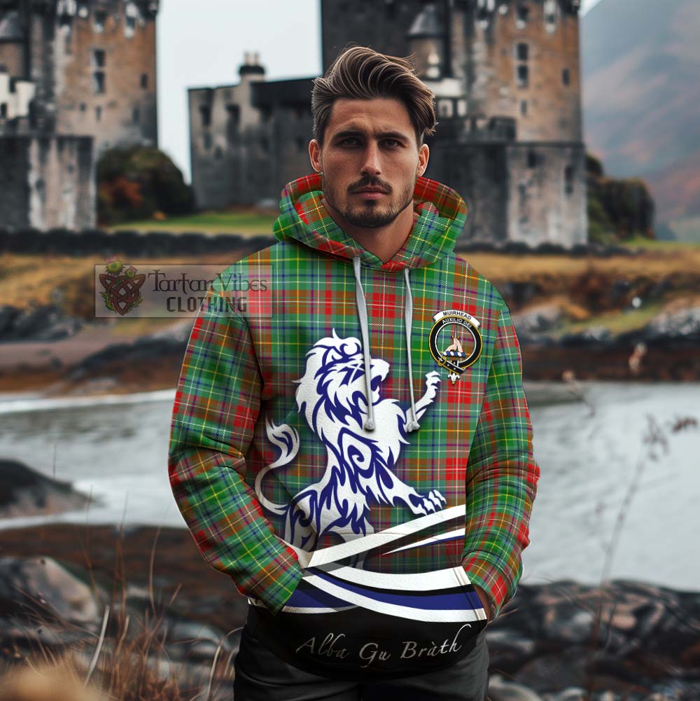 Muirhead Tartan Cotton Hoodie with Alba Gu Brath Regal Lion Emblem - Tartan Vibes Clothing