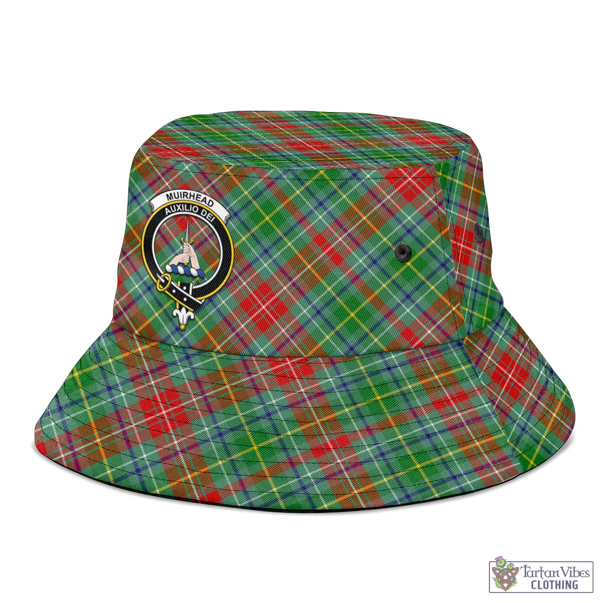 Muirhead Tartan Bucket Hat with Family Crest - Tartan Vibes Clothing