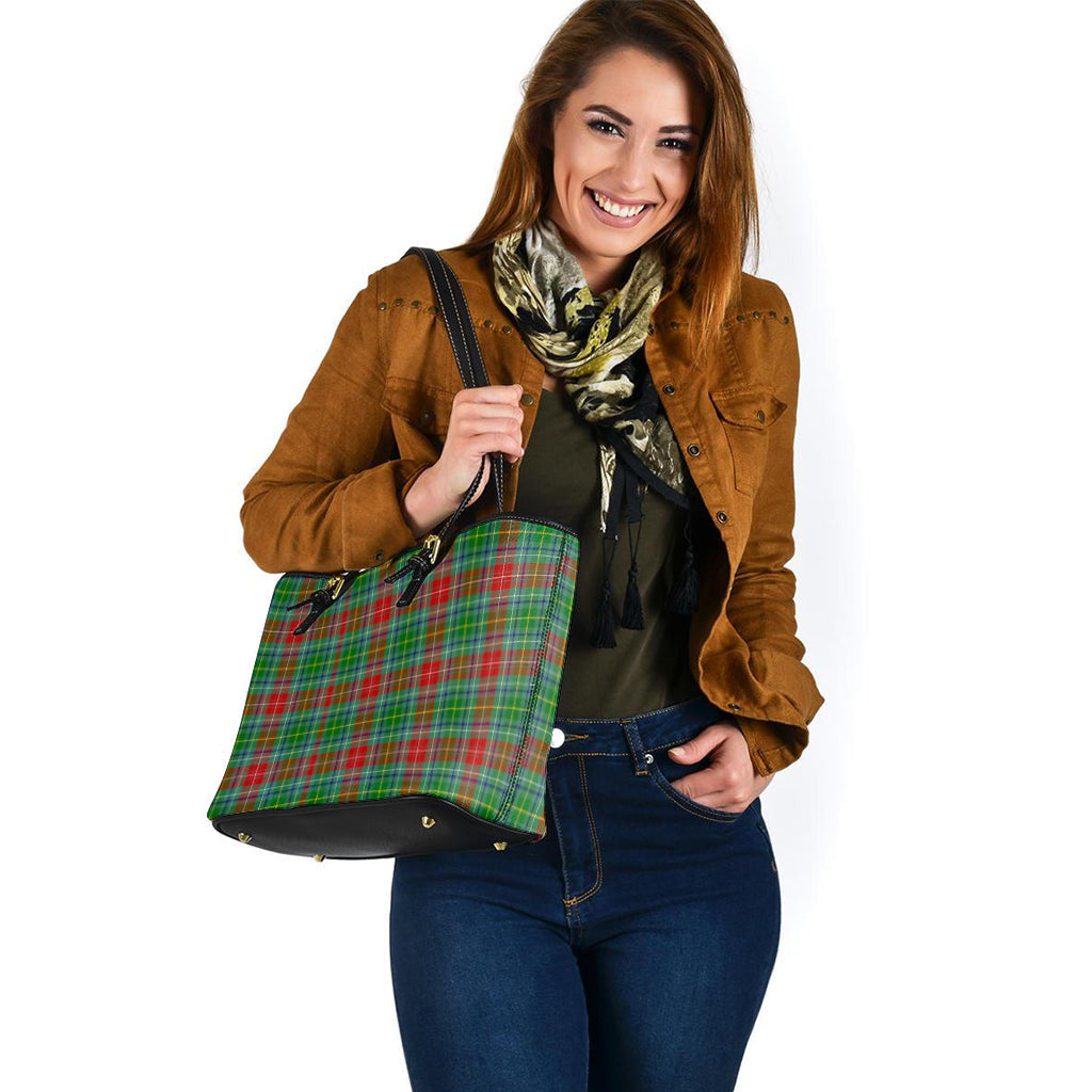 Muirhead Tartan Leather Tote Bag - Tartan Vibes Clothing